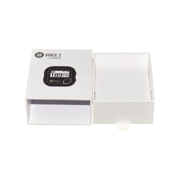 Custom Cardboard Sliding Drawer Box for Smart Watch Packaging with Spot UV Pattern and Paper Holder