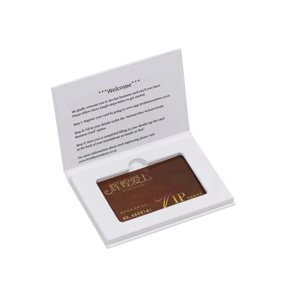 Custom Credit Card Magnetic Closure Boxes with Foam Holder, Luxury VIP Card Paper Packaging Boxes