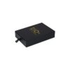 Custom Drawer Box Packaging Slide Open Gift Box with Satin Holder and Gold Logo for Adult Toy Packaging