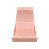 Custom Foldable Blush Pink A5 Gift Box with Changeable Ribbon and Magnetic Closure for Luxury Packaging