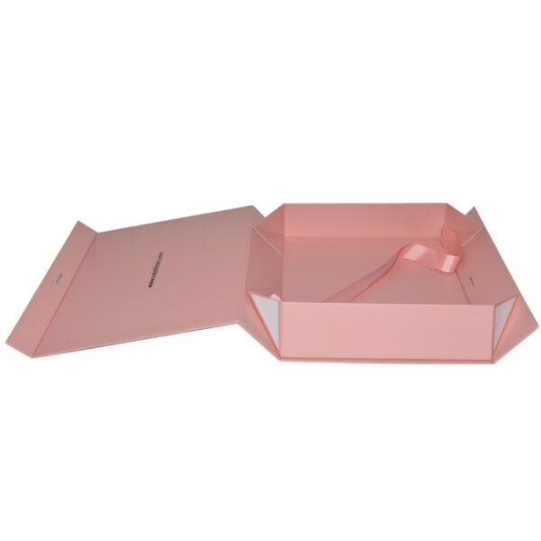 Custom Hair Extension Boxes, Luxury Hair Extension Packaging, Pink Magnetic Hair Extensions Packaging Box