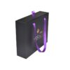 Custom Hair Extension Boxes, Paper Sliding Box with Satin Tray and Silk Ribbon for Luxury Wigs Packaging