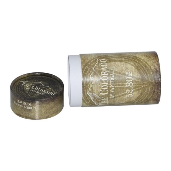Custom Handmade Child Resistant Cardboard Round Cylinder Tubes for E Liquid Packaging with Glossy Lamination