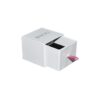 Custom Handmade Rigid Cardboard Slide Open Paper Drawer Gift Boxes for Jewelry Packaging with Silk Handle