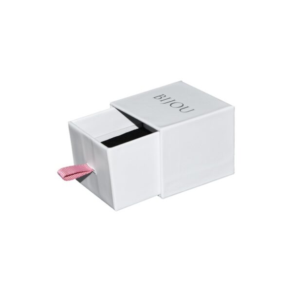 Custom Handmade Rigid Cardboard Slide Open Paper Drawer Gift Boxes for Jewelry Packaging with Silk Handle