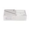 Custom Lid and Base Paper Box with Plastic Holder and Gold Hot Foil Stamping Logo for Electronics Packaging