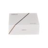 Custom Lid and Base Paper Box with Plastic Holder and Gold Hot Foil Stamping Logo for Electronics Packaging