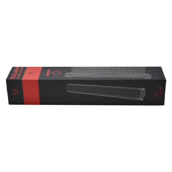 Custom Logo Long Narrow Black Paper Drawer Packaging Box for Keyboard Packaging with spot UV Logo