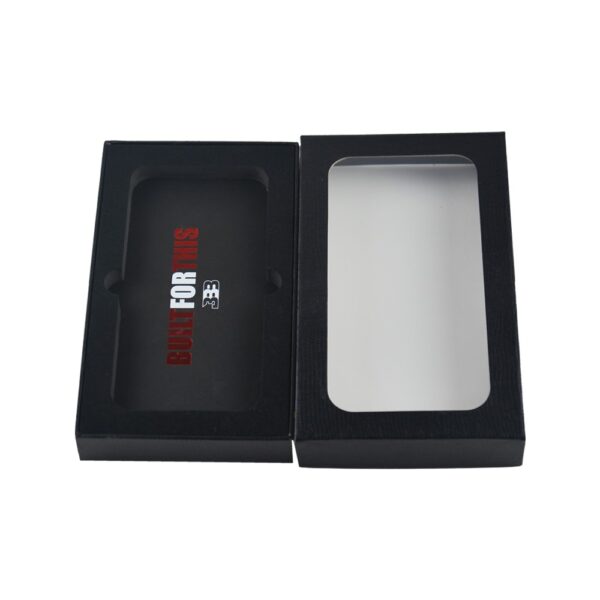 Custom Logo Luxury PU Leather Gift Box, Lid and Base Box for Shoe Cleaning Kit Packaging with Clear Window