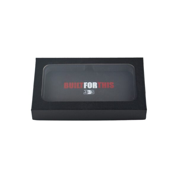 Custom Logo Luxury PU Leather Gift Box, Lid and Base Box for Shoe Cleaning Kit Packaging with Clear Window