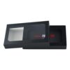 Custom Logo Luxury PU Leather Gift Box, Lid and Base Box for Shoe Cleaning Kit Packaging with Clear Window