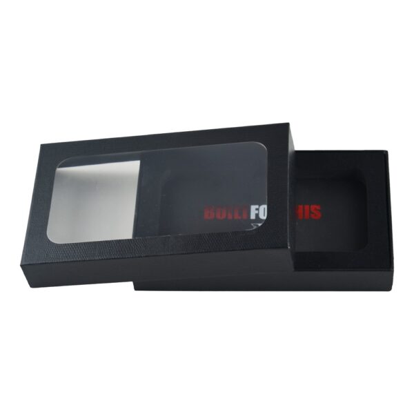 Custom Logo Luxury PU Leather Gift Box, Lid and Base Box for Shoe Cleaning Kit Packaging with Clear Window