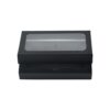 Custom Logo Luxury PU Leather Gift Box, Lid and Base Box for Shoe Cleaning Kit Packaging with Clear Window