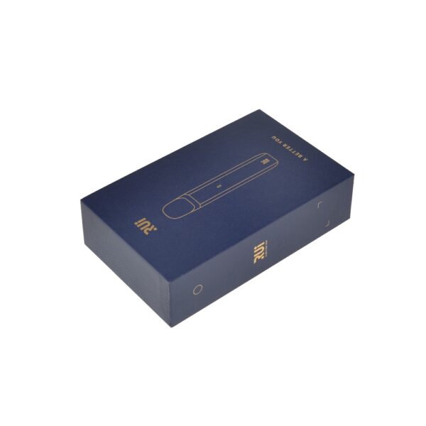 Custom Logo Paper Electronic Cigarette Drawer Gift Packaging Box with Learth Handle and Cardboard Holder
