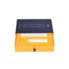Custom Logo Paper Electronic Cigarette Drawer Gift Packaging Box with Learth Handle and Cardboard Holder