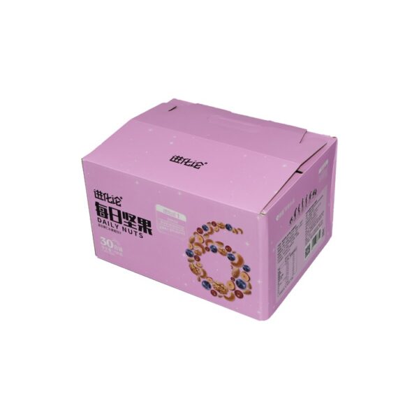 Custom Logo Printed Recycled Corrugated Cardboard Folding Dry Nut Fruit Paper Gift Packing Packaging Box