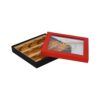 Custom Luxury Cardboard Paper Gift Packaging for Cookie Candy Chocolate Boxes With Gold Cardboard Dividers