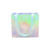 Custom Luxury Holographic Paper Shopping Bag Holographic Paper Gift Bag for Cosmetic Retailing Packaging
