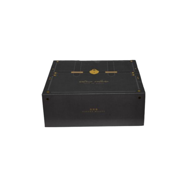 Custom Luxury Leather-filled Magnetic Lid Gift Boxes Leatherette Collapsible Paper Packaging Box for Clothing
