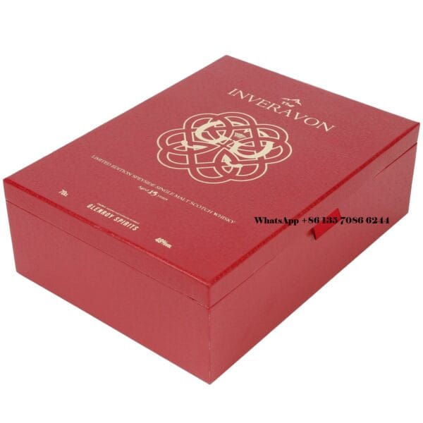 Custom Luxury Magnetic Closure Whisky Gift Box Packaging