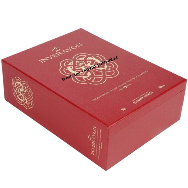 Custom Luxury Magnetic Closure Whisky Gift Box Packaging