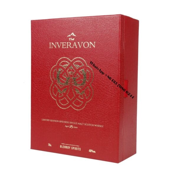 Custom Luxury Magnetic Closure Whisky Gift Box Packaging