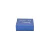 Custom Luxury Packaging Rigid Setup Box in Fancy Paper with Silver Hot Foil Stamping Logo from Manufacturer