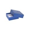 Custom Luxury Packaging Rigid Setup Box in Fancy Paper with Silver Hot Foil Stamping Logo from Manufacturer