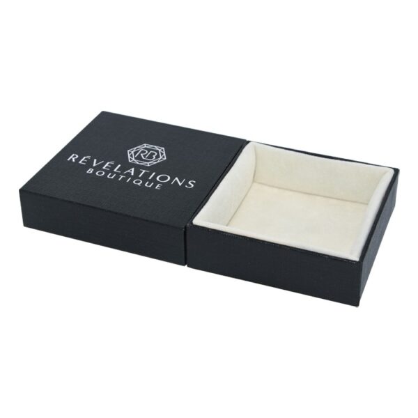 Custom Luxury Textured Paper Gift Box Lid and Base Gift Box for Jewelry Packaging with Velvet Foam Holder