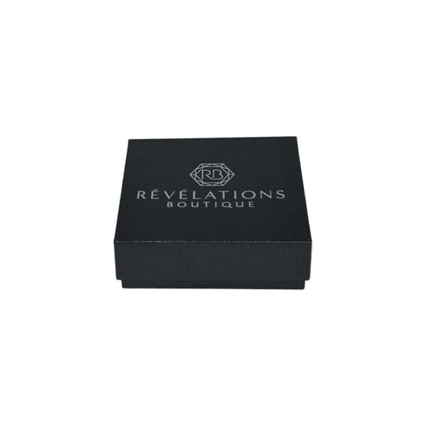 Custom Luxury Textured Paper Gift Box Lid and Base Gift Box for Jewelry Packaging with Velvet Foam Holder