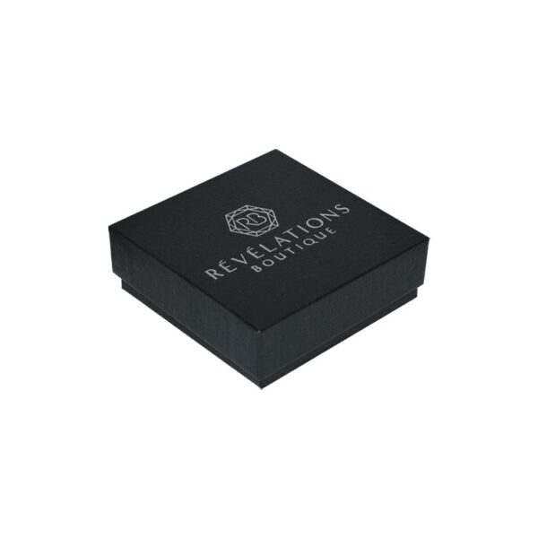 Custom Luxury Textured Paper Gift Box Lid and Base Gift Box for Jewelry Packaging with Velvet Foam Holder