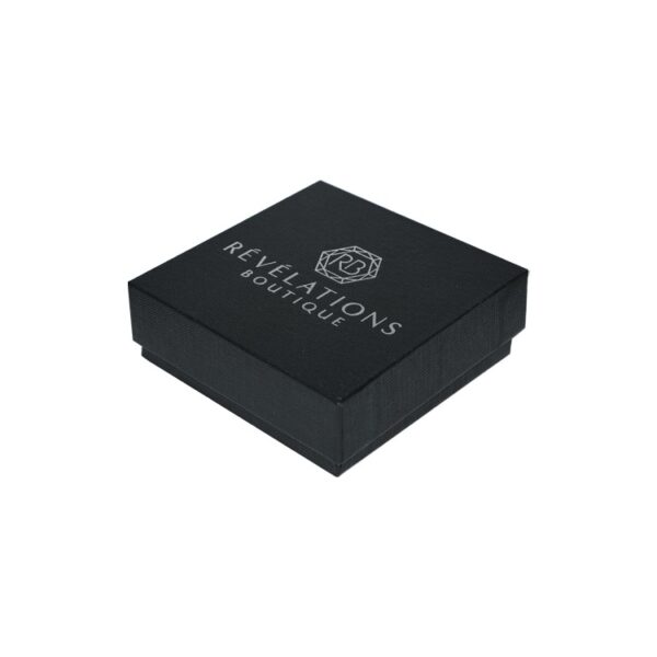 Custom Luxury Textured Paper Gift Box Lid and Base Gift Box for Jewelry Packaging with Velvet Foam Holder