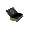 Custom Marijuana Packaging Box Luxury Cannabis Hemp Clamshell Gift Box with Gold Hot Foil Stamping