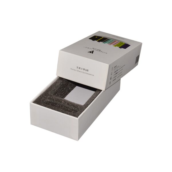Custom Packaging Boxes for Portable Power Bank with Foam Holder in Matte White Color from China Factory