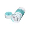 Custom Paper Cardboard Cosmetic Tube Cylinder Packaging Boxes with Silver Hot Foil Stamping Patterns