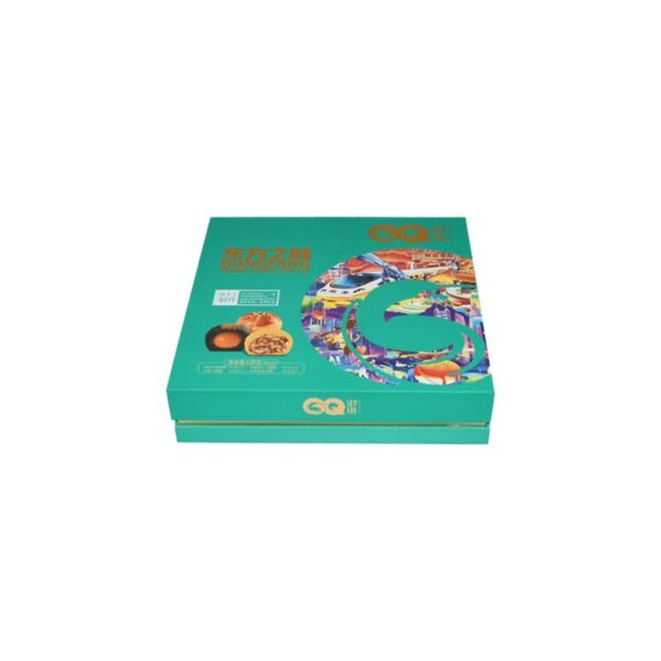 Custom Printed French Macaron Boxes, French Macarons Gift Box in Tiffany Blue Color with Glod Plastic Tray