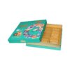 Custom Printed French Macaron Boxes, French Macarons Gift Box in Tiffany Blue Color with Glod Plastic Tray