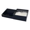 Custom Printed Gift Packaging Boxes Luxury Made Rigid Gift Boxes with Shredded Tissue Paper and Golden Line
