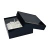Custom Printed Gift Packaging Boxes Luxury Made Rigid Gift Boxes with Shredded Tissue Paper and Golden Line