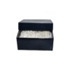Custom Printed Gift Packaging Boxes Luxury Made Rigid Gift Boxes with Shredded Tissue Paper and Golden Line