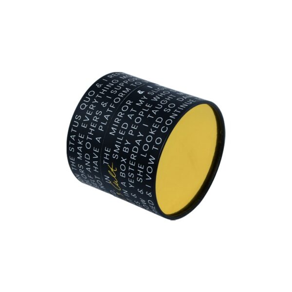 Custom Printed Recycled Black Paper Tube Boxes with Rolled Edge Cosmetics Round Cardboard Paper Boxes