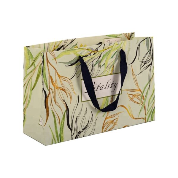Custom Products Boutique Carrier Bags Packaging Bag Foldable Reusable Paper Shopping Bag with Logo