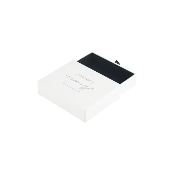 Custom Rigid Cardboard Slide Drawer Boxes with Velvet Foam Holder for Jewelry Packaging, Sliding Drawer Box