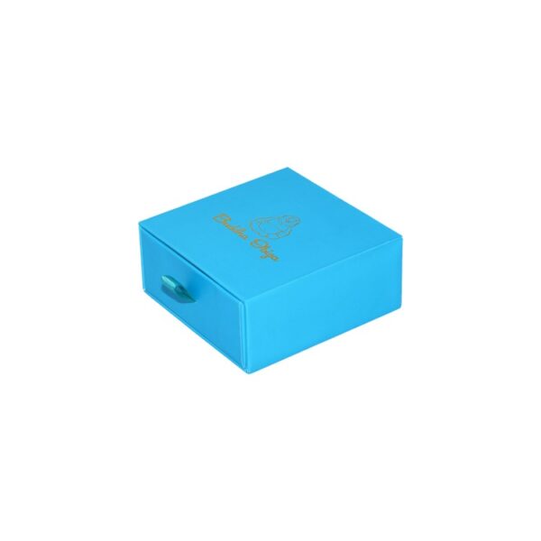 Custom Rigid Cardboard Slide Open Drawer Boxes Packaging with Silk Handle and Gold Hot Foil Stamping Logo