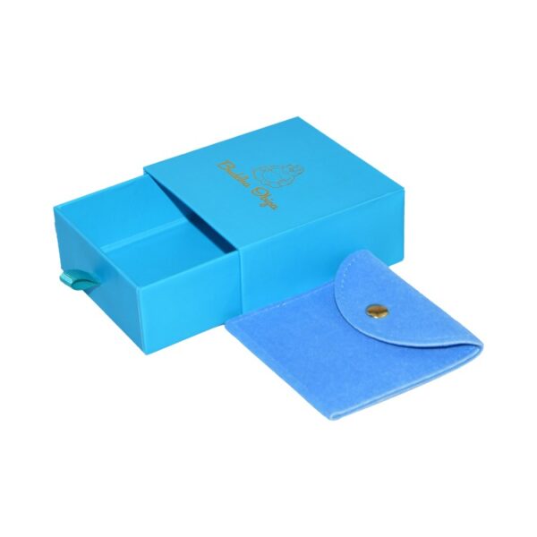 Custom Rigid Cardboard Slide Open Drawer Boxes Packaging with Silk Handle and Gold Hot Foil Stamping Logo