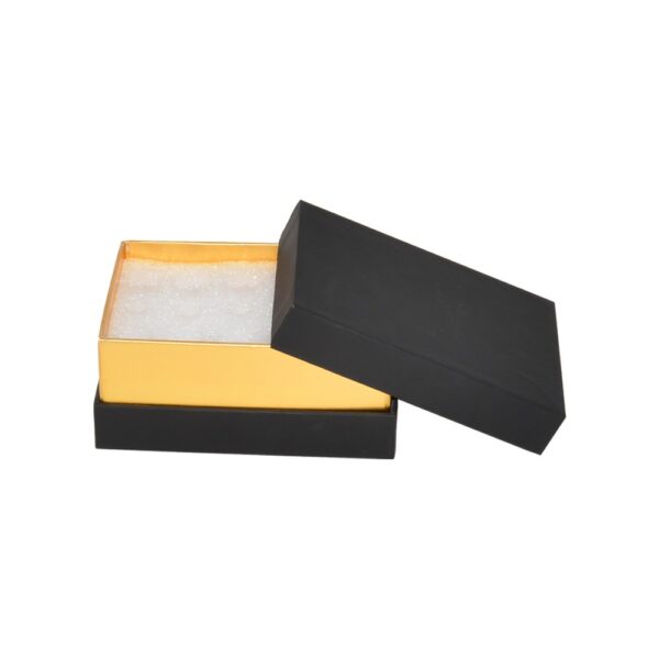 Custom Rigid Paper Lid and Base Packaging Shoulder Neck Gift Box with Logo Gold Stamping and Foam Insert