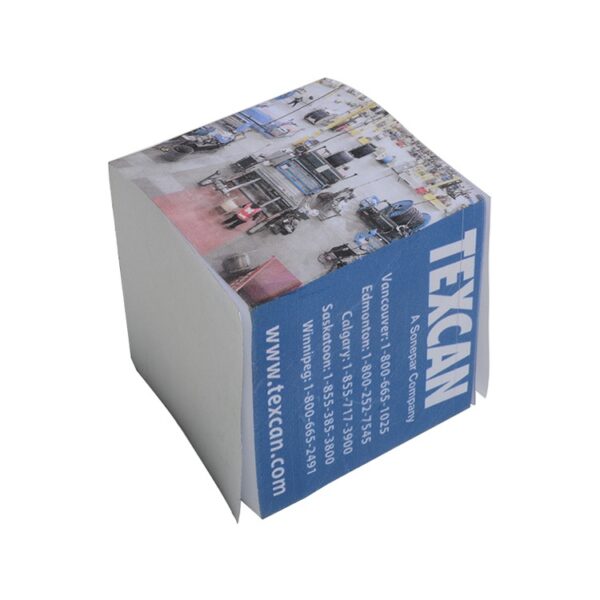 Custom Sticky Memo Pads, Personalized Self Stick Memo Cubes, Customized Adhesive Paper Note Cubes