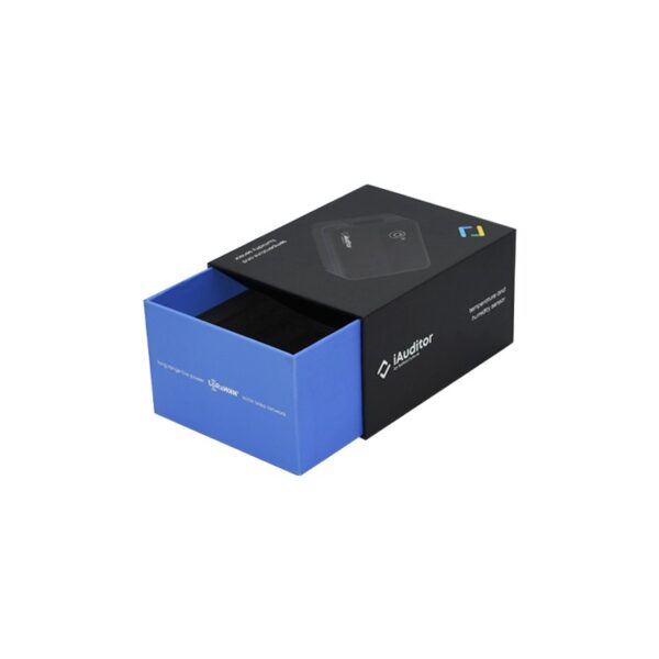 Customized Rigid Cardboard Sliding Gift Packaging Paper Drawer Box for Consumer Electronics with Finger Hole
