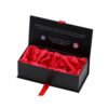 Customized Rigid Gift Box for Sex Toy Packaging, Luxury Women Lingerie Clamshell Gift Boxes with Satin Holder