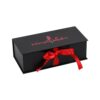 Customized Rigid Gift Box for Sex Toy Packaging, Luxury Women Lingerie Clamshell Gift Boxes with Satin Holder